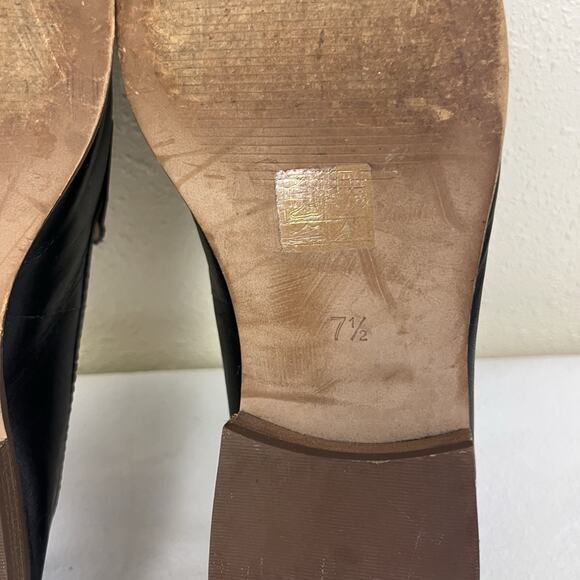 Madewell Elinor Leather Penny Loafer Womens 7.5 Black Slip On Preppy Academia - Picture 8 of 9